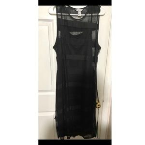 H&M black 2 layers sheer dress